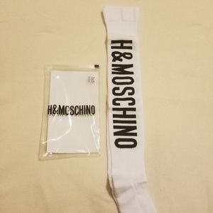 H&M x Moschino women's knee socks size 5.5-7